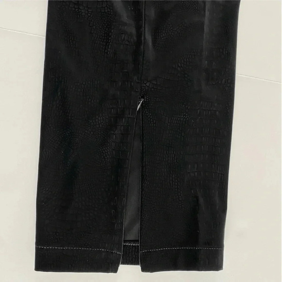 $179 NWT Good American The Croc Exec Pant Black High Waist Suede Plus Size 7 4XL - Picture 12 of 16